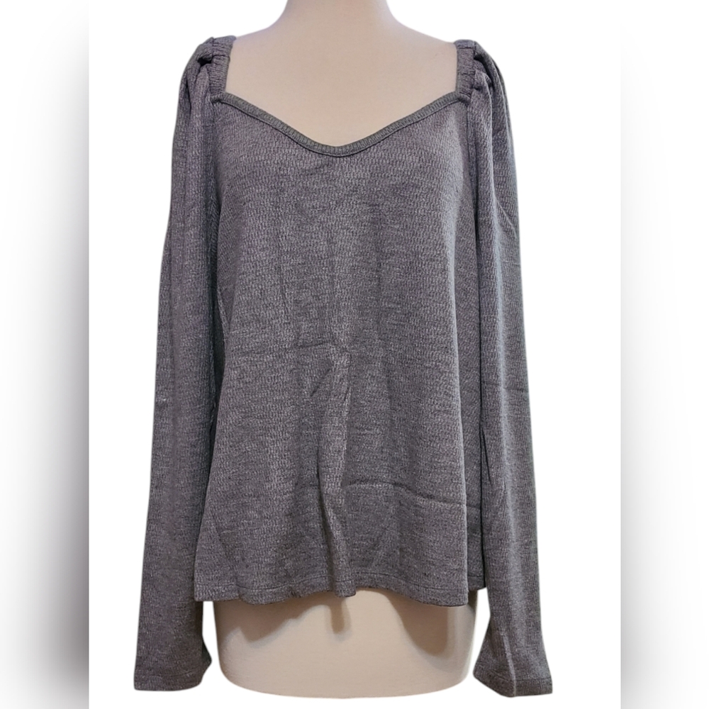 NWT A.n.a size 2X gray top